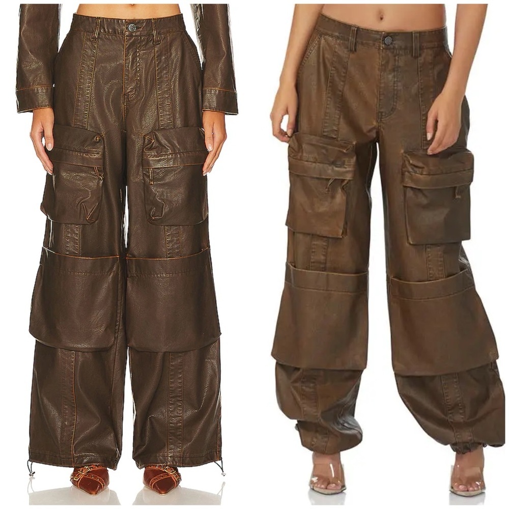 AFRM Collins Cargo Pants in Dark Brown Size 25